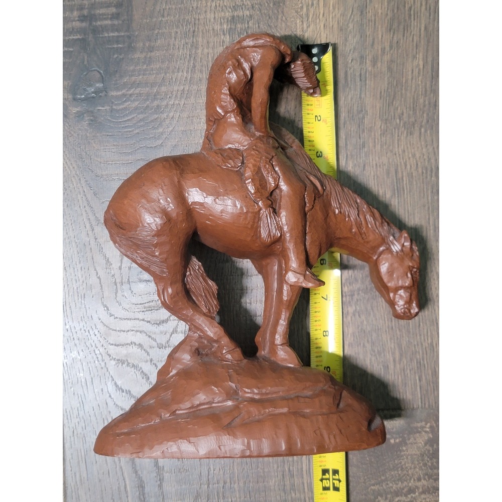 Red Mill Mfg End of The Trail‎ Bronze Color Indian on Horse Sculpture Figurine
